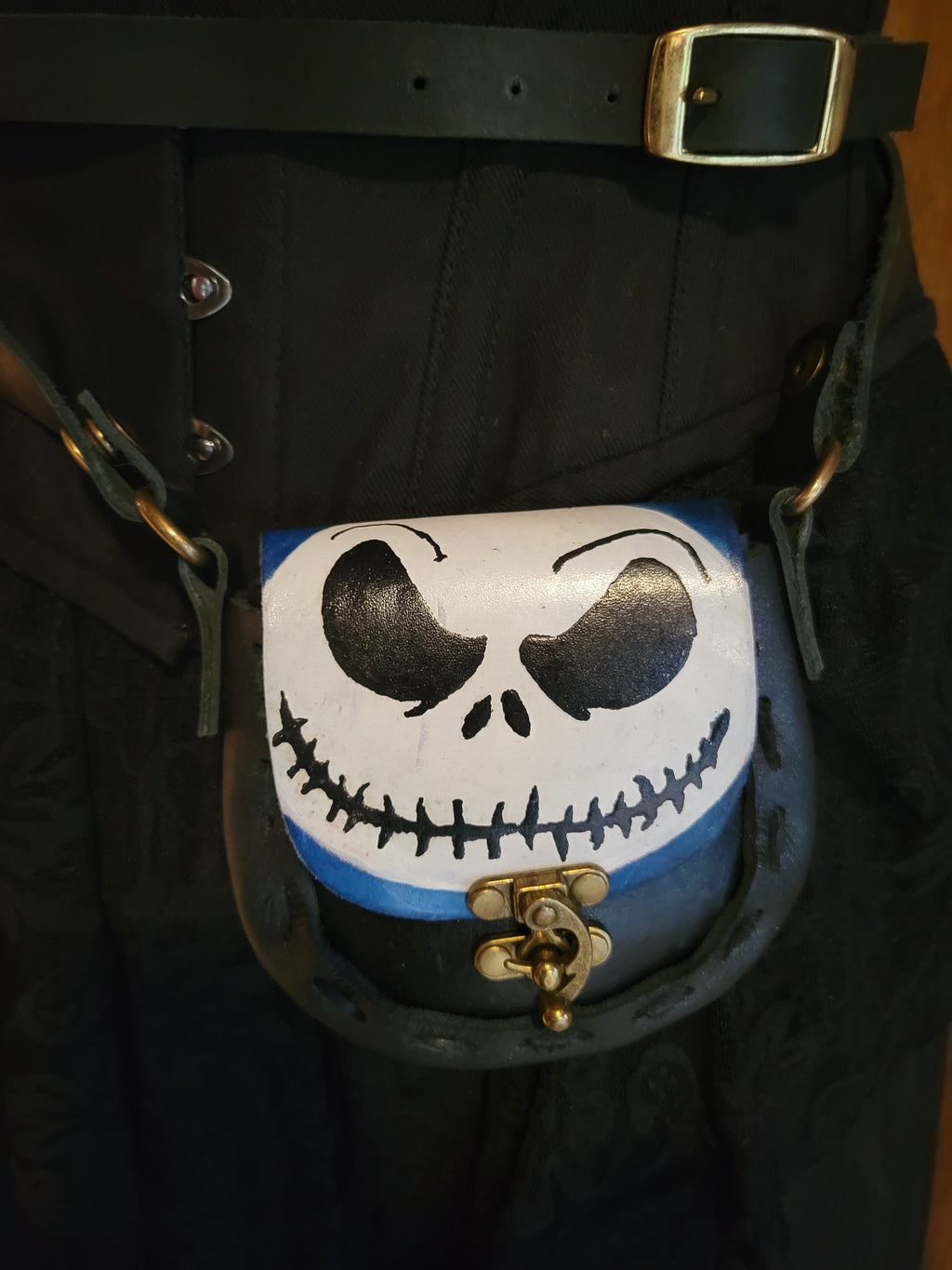 Jack Skellington Leather Purse