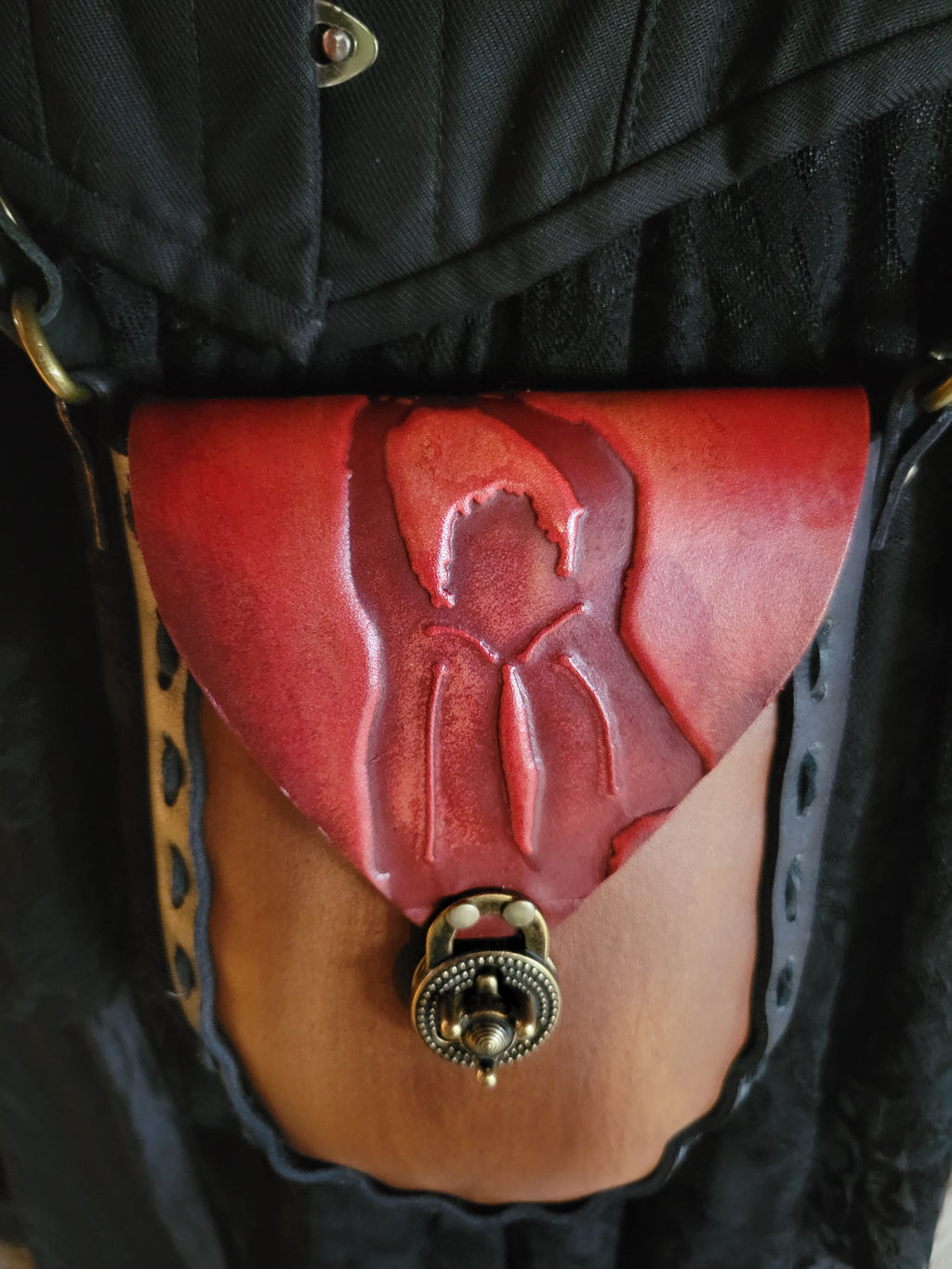 Large Leather Face Leather Purse