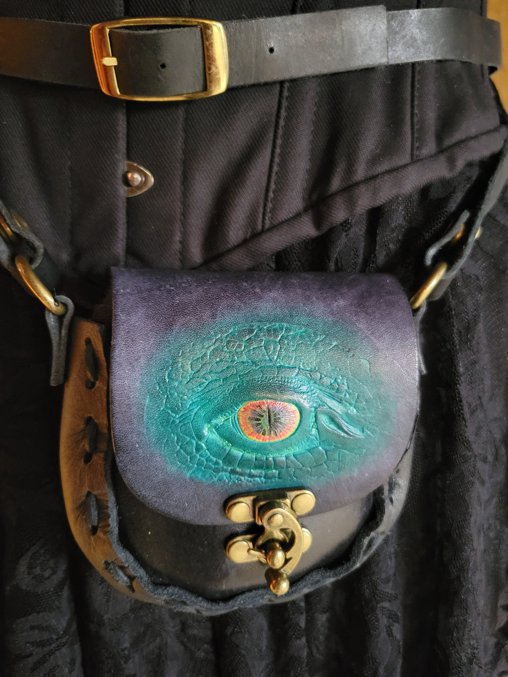 Dragon's Eye Leather Purse (small)