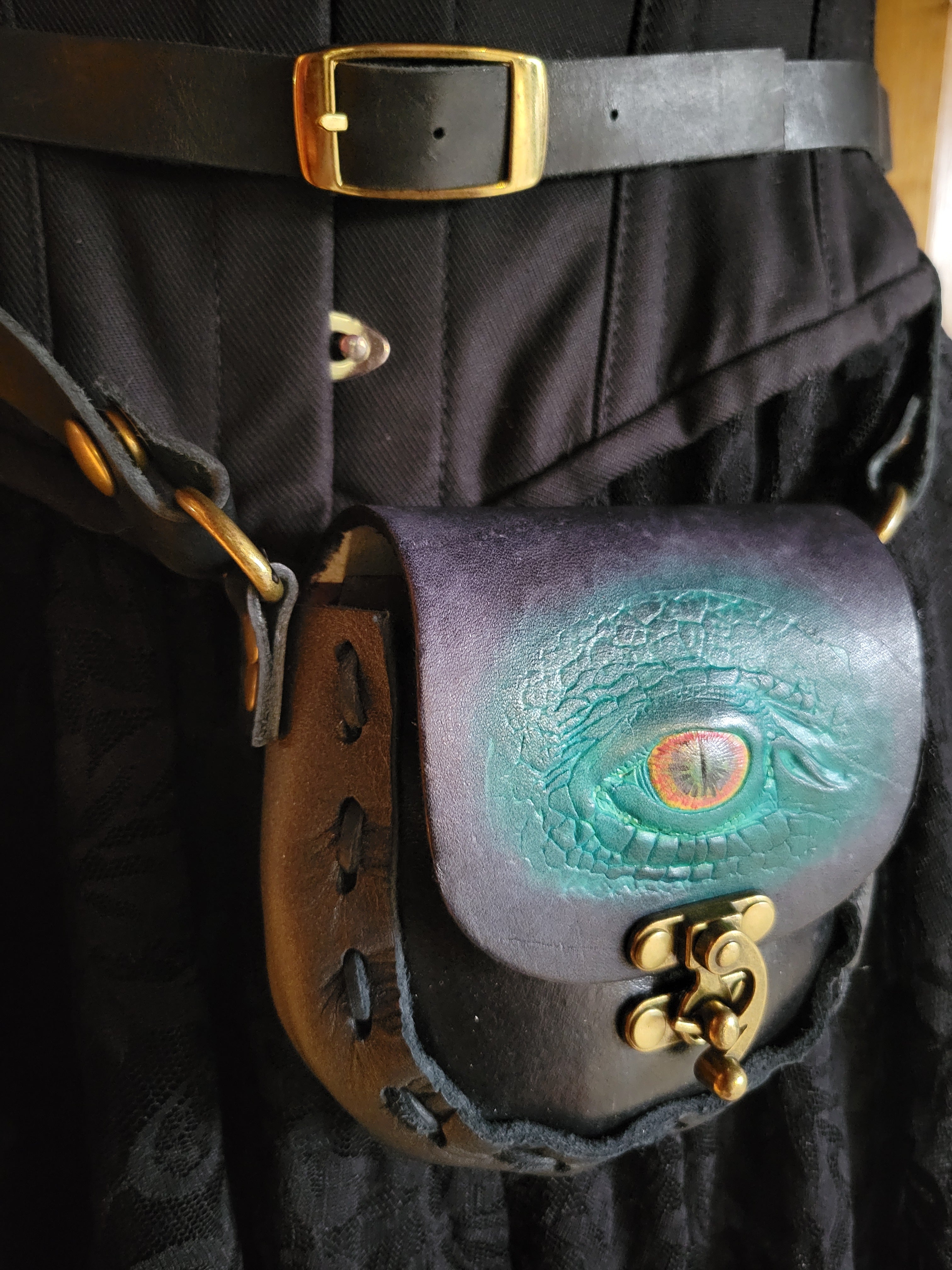Dragon's Eye Leather Purse (small)