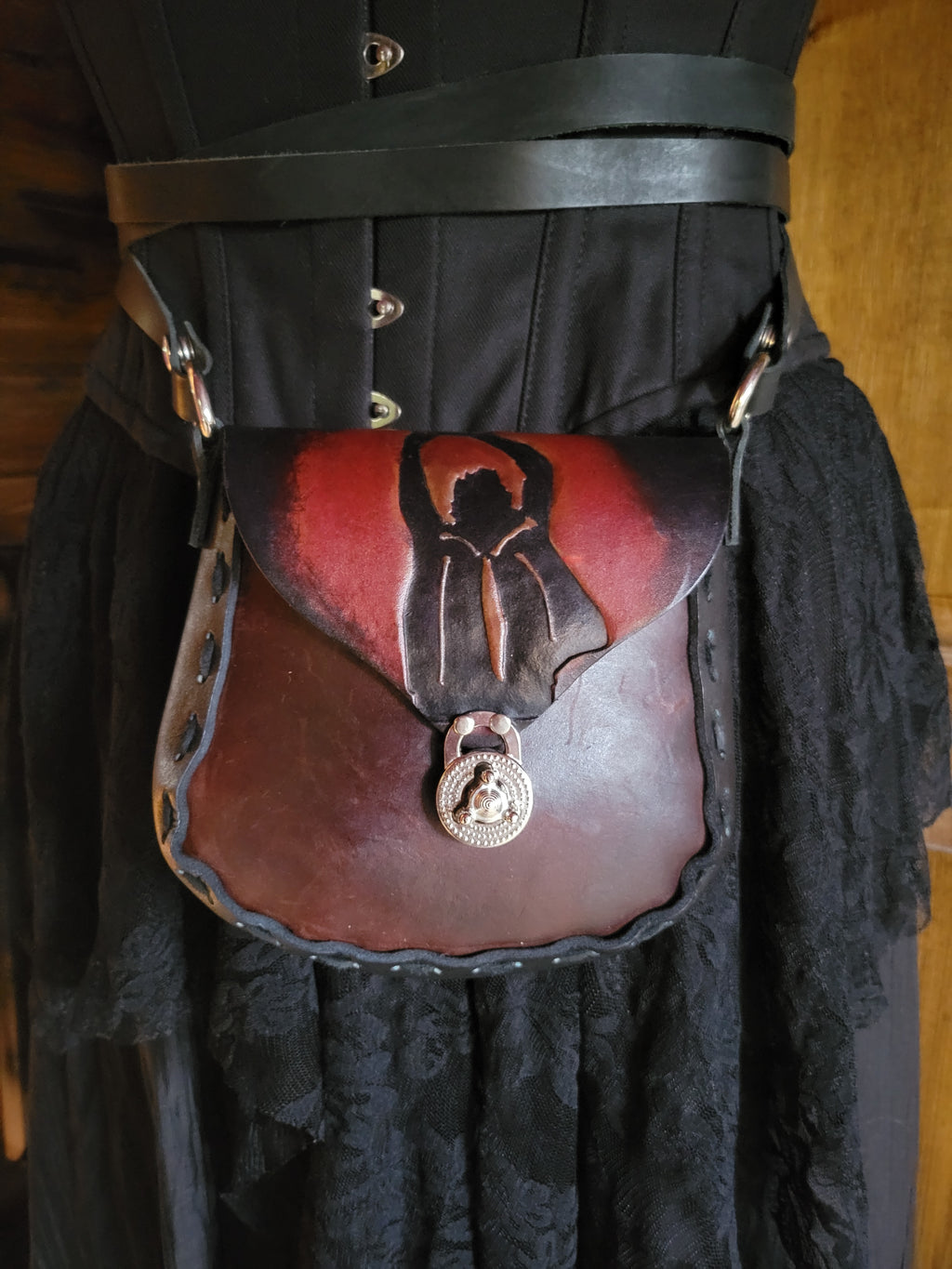 Leather Face Leather Purse