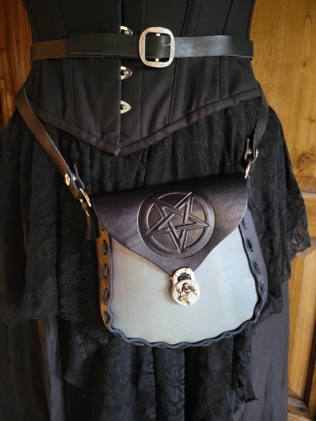 Pentagram Leather Purse