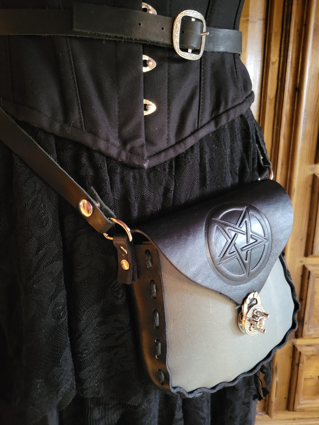 Pentagram Leather Purse