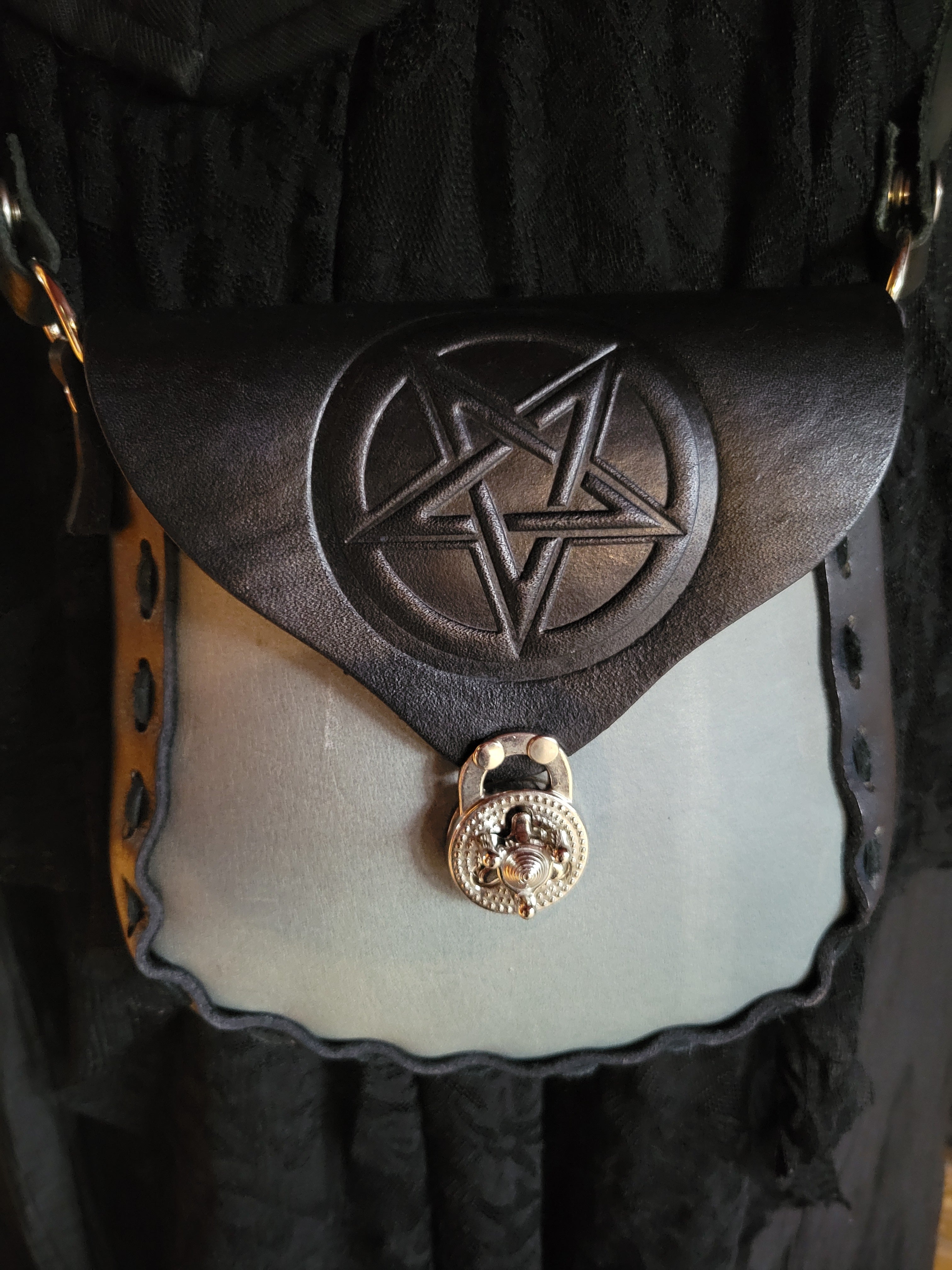 Pentagram Leather Purse