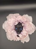 Skull Eating Flower Hair Clip