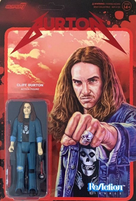Cliff Burton ReAction Figure Cliff 'Em All Exclusive Super7