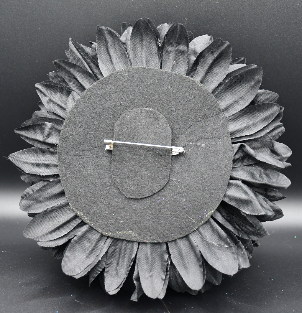 Skull Eating Flower Brooch