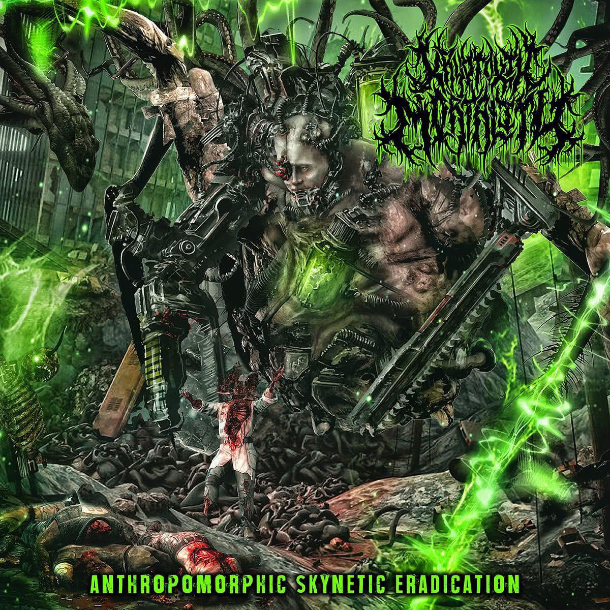 Kryptoxik Mortality "Anthropomorphic Skynetic Eradication" Textile Flag