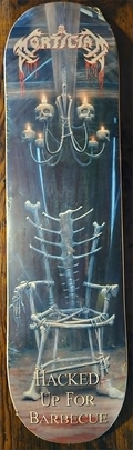 Mortician "Hacked up for Barbecue" Skate Deck